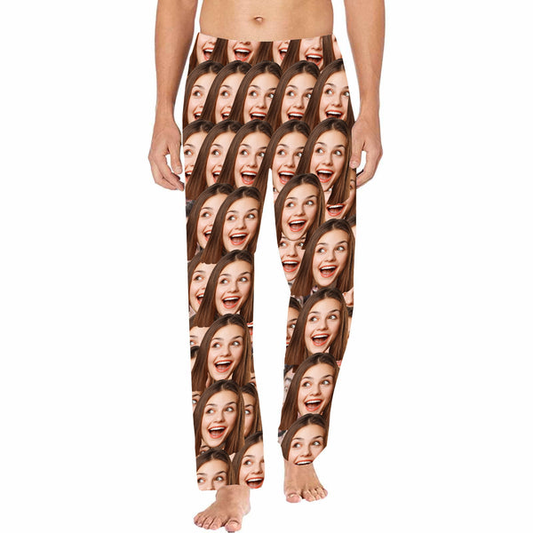 Put Your Face On Pajamas Pants For Men Face On Pajamas Funny Mash Slee