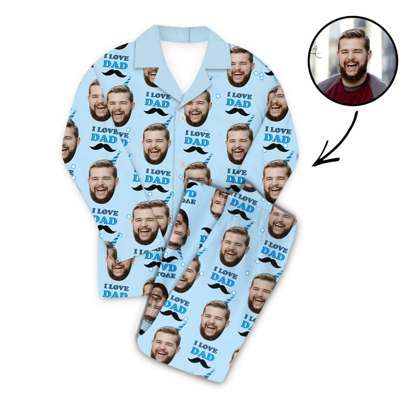 Custom Photo Pajamas Super Dad Father's Day Gifts