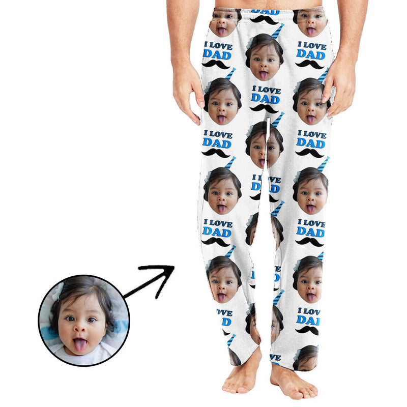 Custom Photo Pajamas Greatest Dad Father's Day Gifts