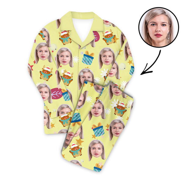 Custom Photo Pajamas Set Unisex Lovely Gift photo pajamas