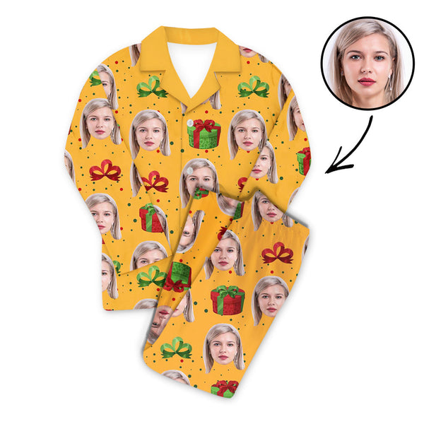 Custom Photo Pajamas Set Unisex With Gifts Printed photo pajamas