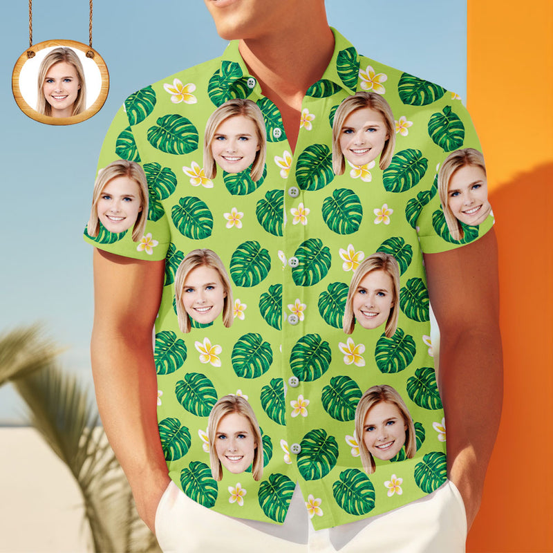 Exotic Floral & Face Hawaiian Shirt – Custom Made