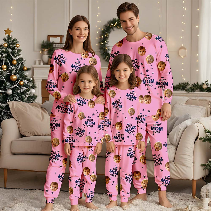 Custom Face Pajama Set Personalized Photo Pajamas Men Women Boys Girls Pajamas Bridal Party Birthday Anniversary Fathers Day Gift Christmas