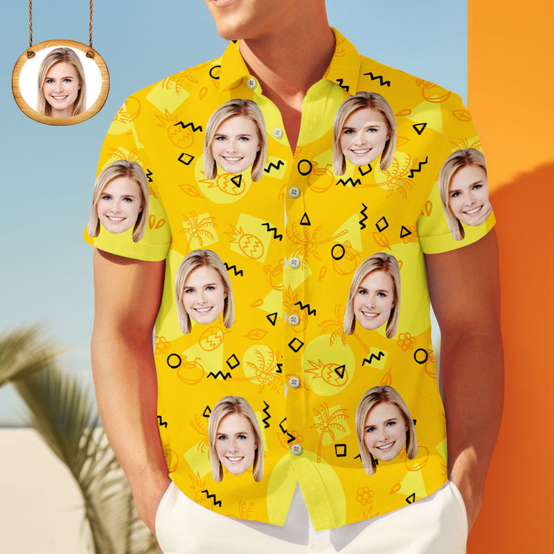 Tropical Paradise Shirt – Face & Exotic Pineapple Print