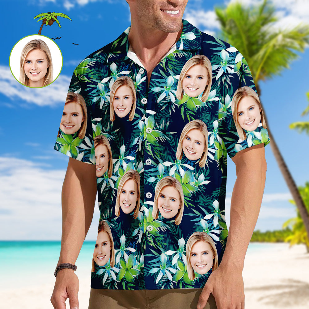 Hawaiian Shirt Gift for Her – Vibrant Flowers & Leaves