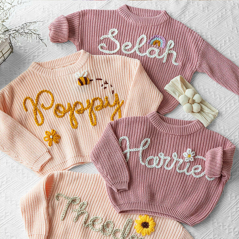 Personalized Baby Gift – Embroidered Kids Sweater with Name, Unique & Heartwarming