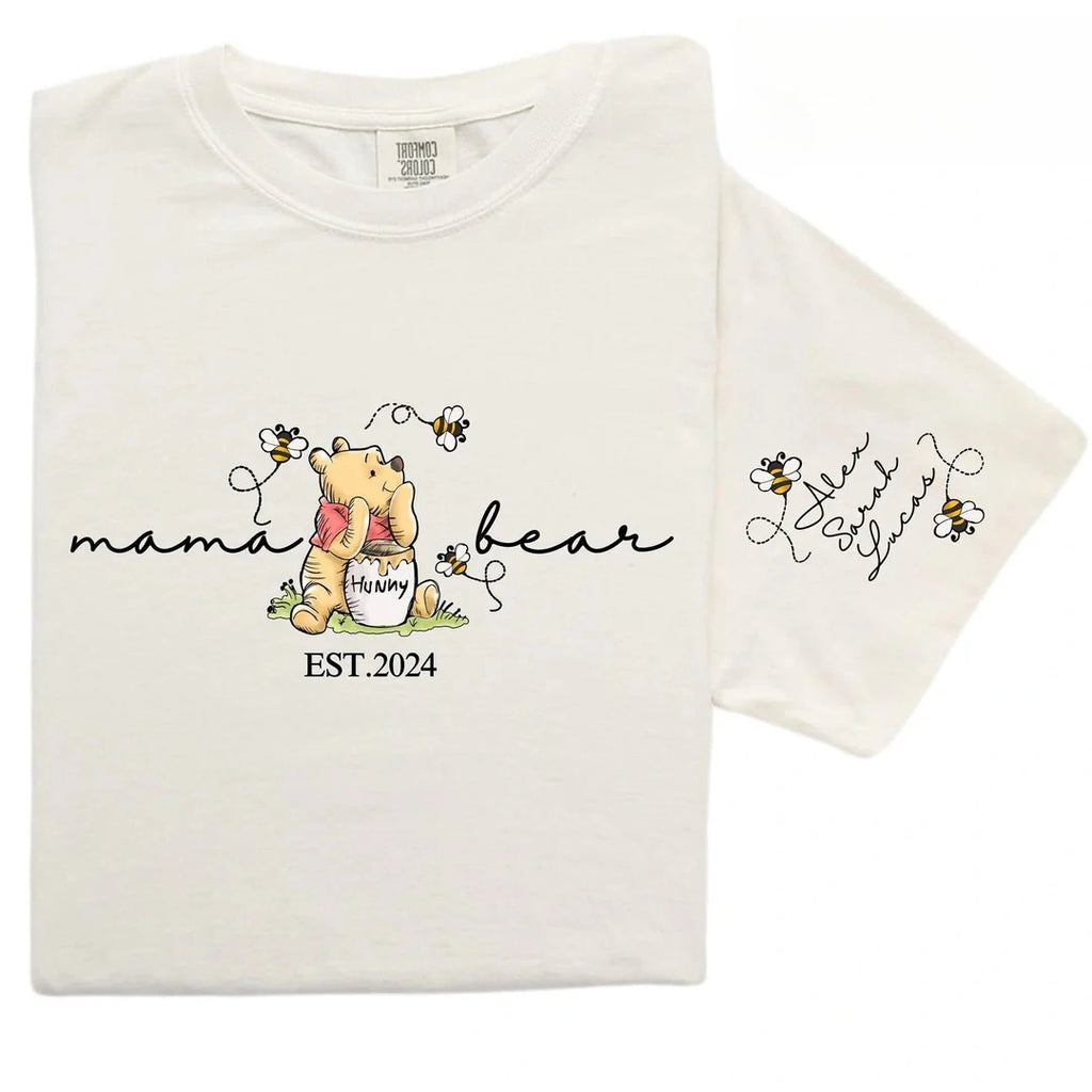 Classic Bear Tee - Customizable Mama Bear Sweatshirt