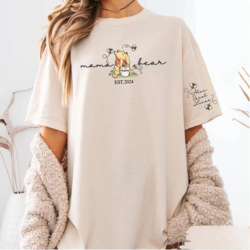 Classic Bear Tee - Customizable Mama Bear Sweatshirt