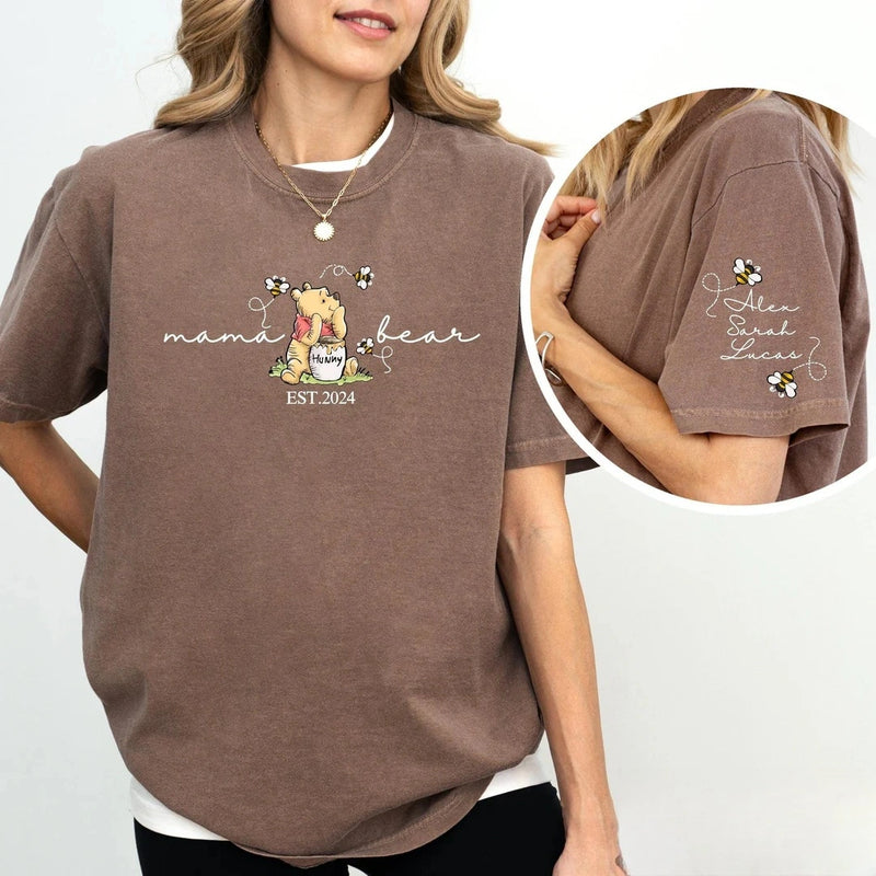 Classic Bear Tee - Customizable Mama Bear Sweatshirt