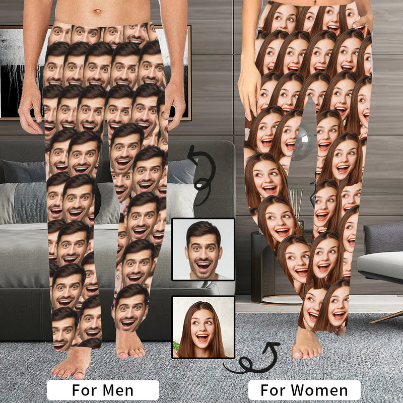 Put Your Face On Pajamas Pants For Men Face On Pajamas Funny Mash Sleepwear Special Offer Valentine's Day Gifts
