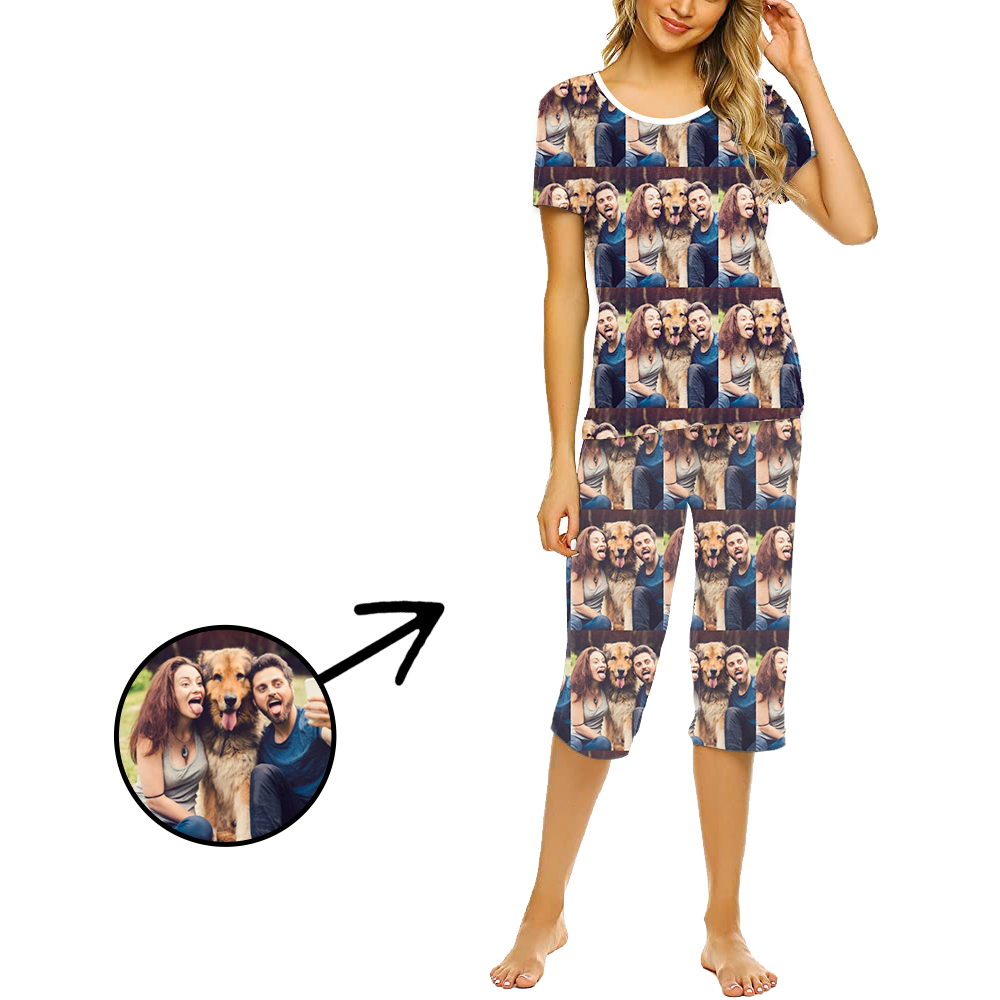 Custom Photo Pajamas For Women Whole Photo