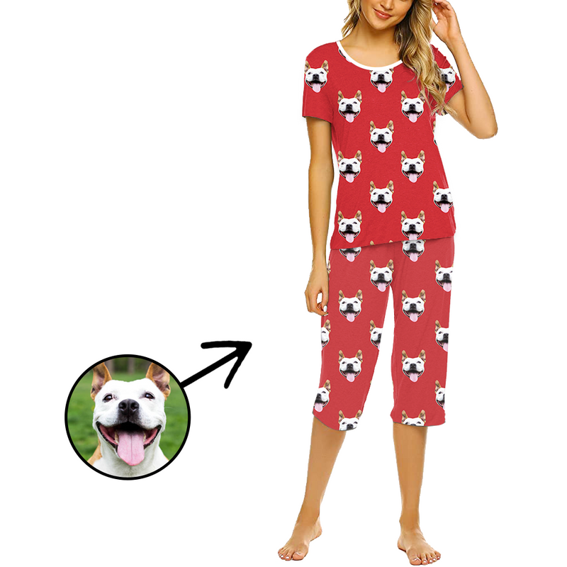 Custom Photo Pajamas For Women I Love My Dog