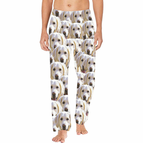 Dog Face On Pajamas Pants For Men Face On Pajamas Dog Mash Sleepwear S ...