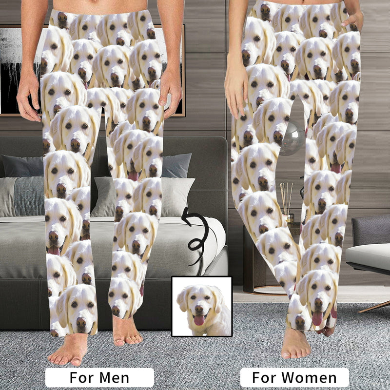 Dog Face On Pajamas Pants For Men Face On Pajamas Dog Mash Sleepwear  Special Offer Valentine's Day Gifts