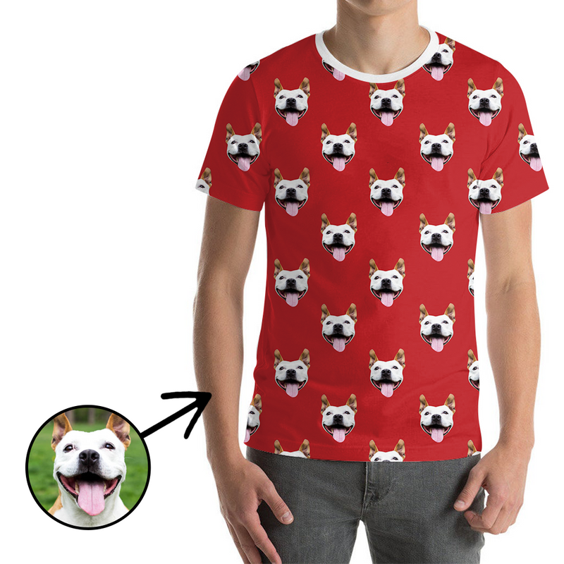 Custom Photo T-shirt Unisex I Love My Dog