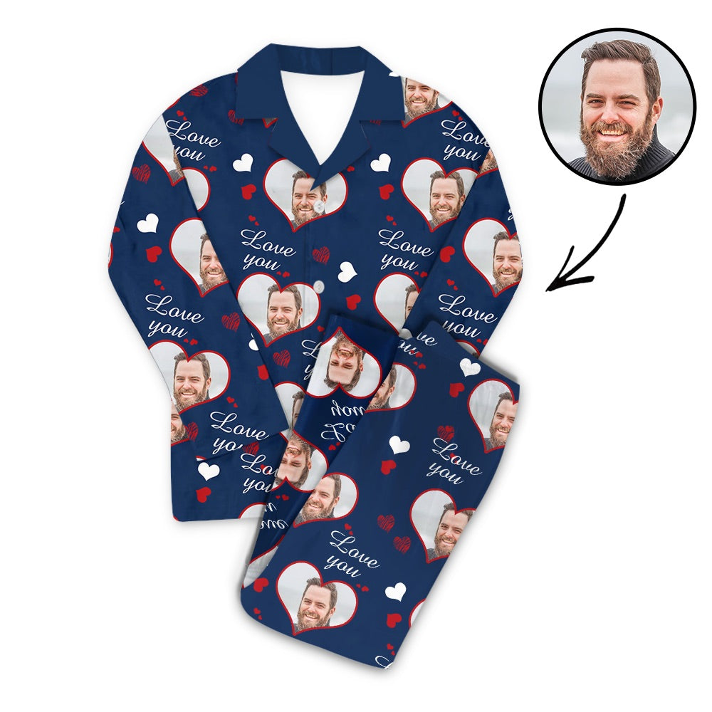 Custom Photo Pajamas Love You Father's Day Gifts
