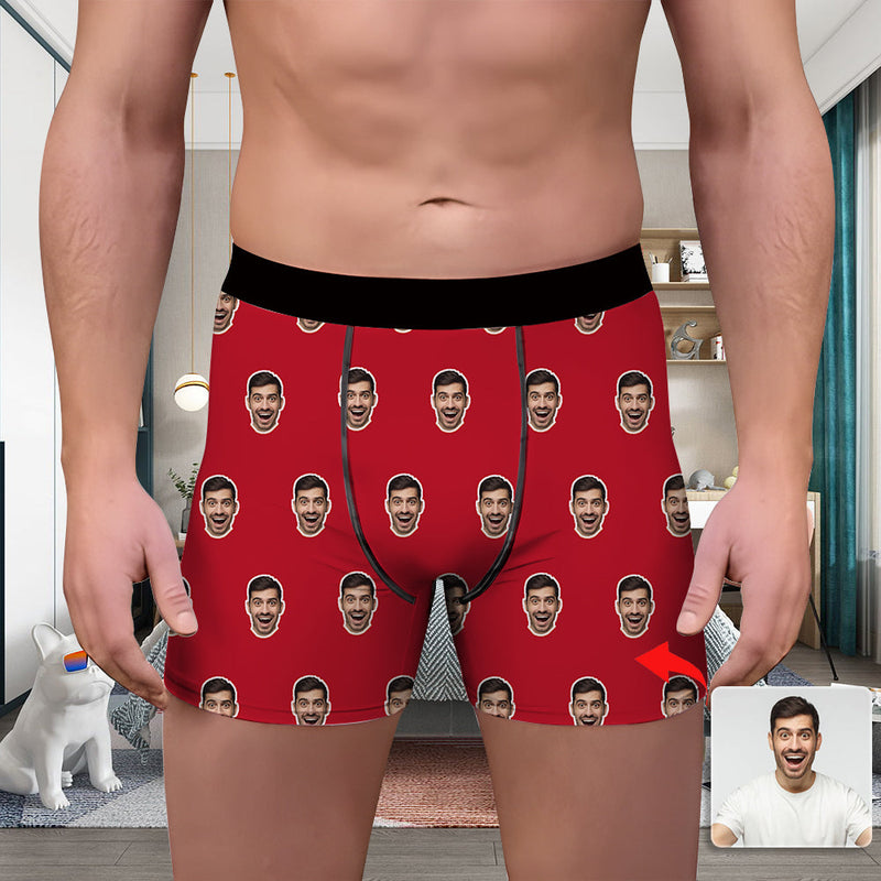 Valentine's Day Custom Underwear With Face Boxer Custom Boxers Personalized Underwear Custom Boxer Briefs Face Boxer With Girlfriend's Face