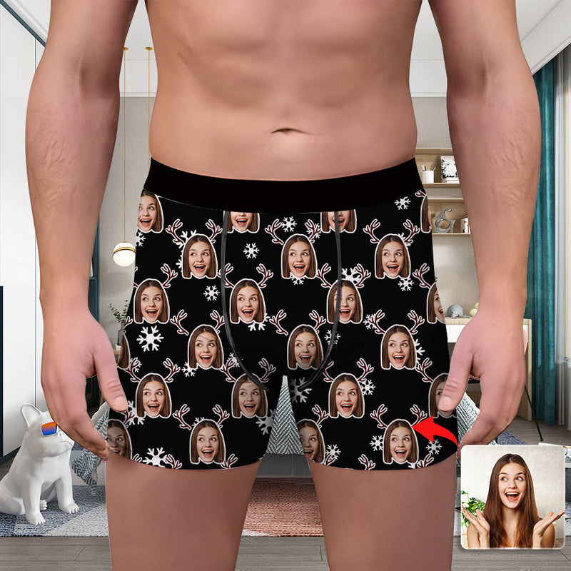 Valentine's Day Custom Underwear With Face Boxer Custom Boxers Personalized Underwear Custom Boxer Briefs Face Boxer Love You