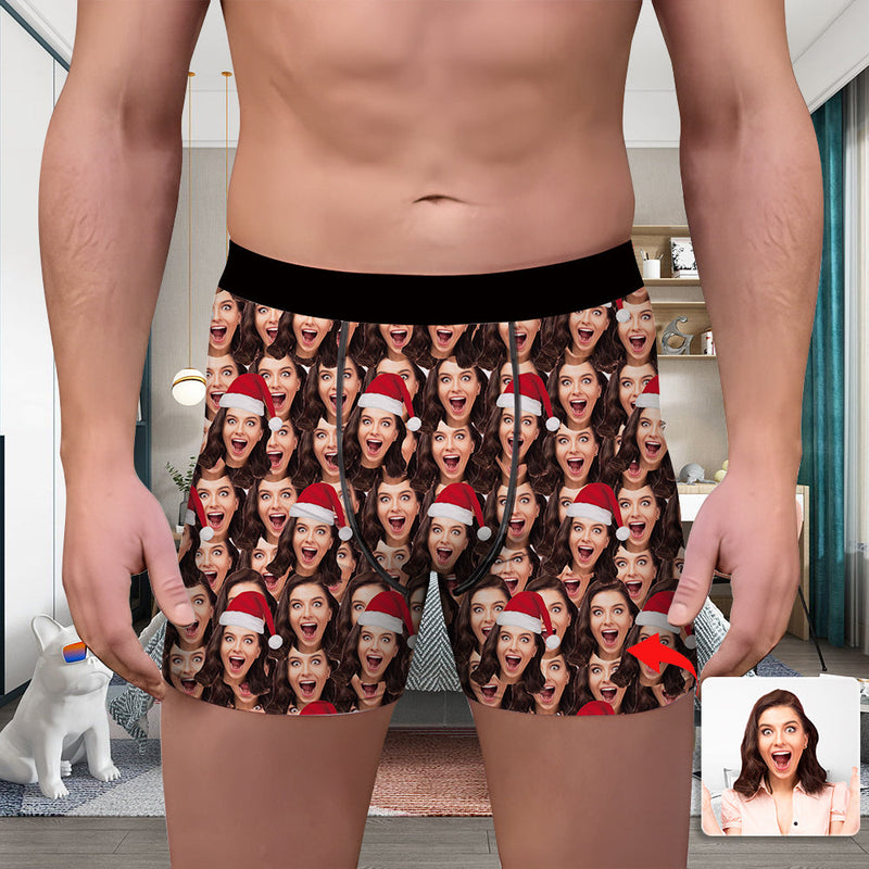 Valentine's Day Custom Underwear With Face Boxer Custom Boxers Personalized Underwear Custom Boxer Briefs Face Boxer Funny Mash Face