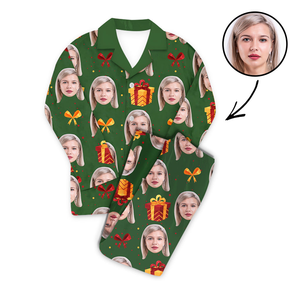 Custom Photo Pajamas Set Unisex Christmas Gift For My Loved One