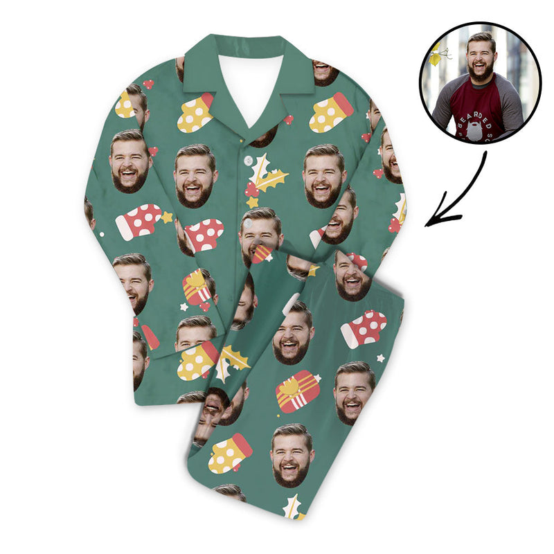 Custom Photo Pajamas Set Unisex Christmas Gift For My Loved One