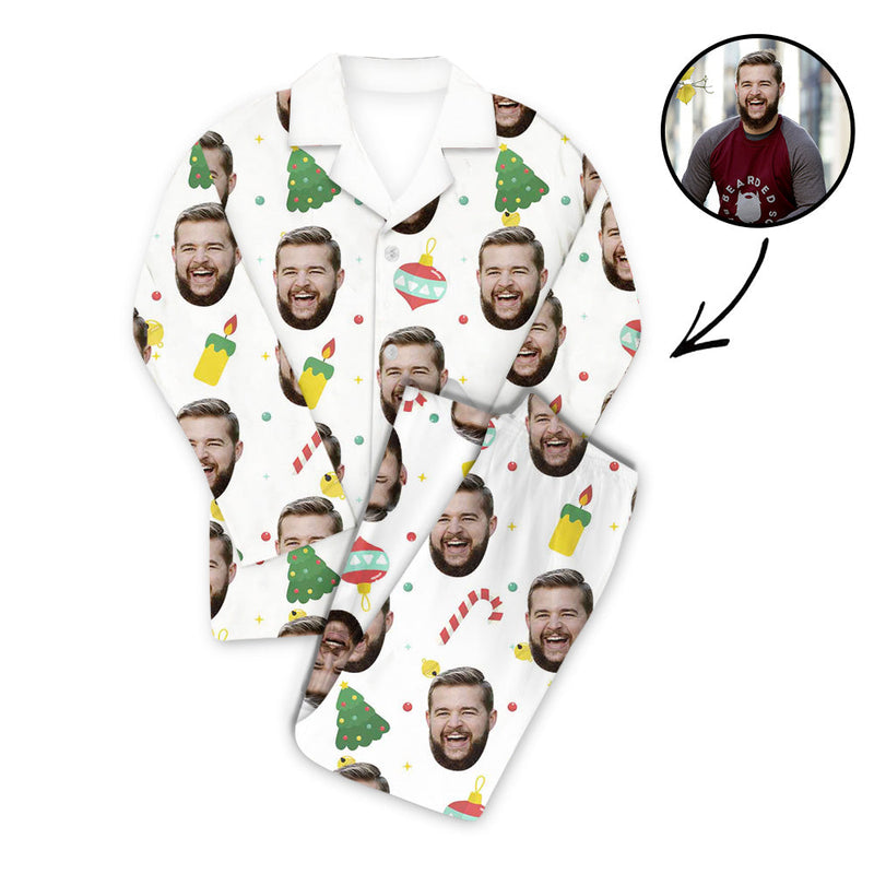 Custom Photo Pajamas Set Unisex Merry Christmas To You