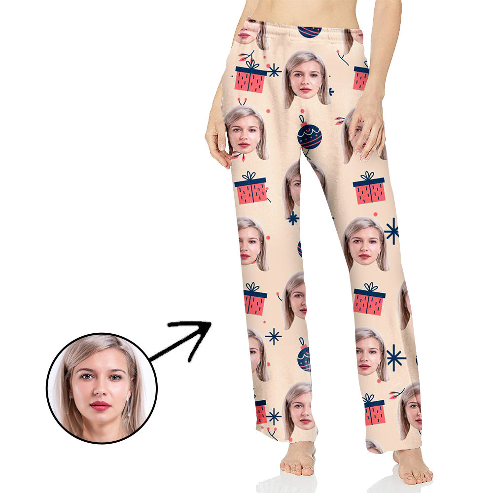 Custom Photo Pajamas Pants For Women Christmas Gifts For My Loved One