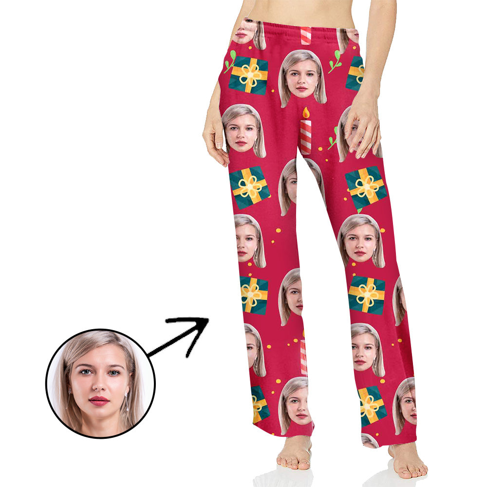 Face Pajamas Pants Photo Pajama Pants Face On Pajamas For Women Christmas Gift For You Special Offer Christmas Gifts