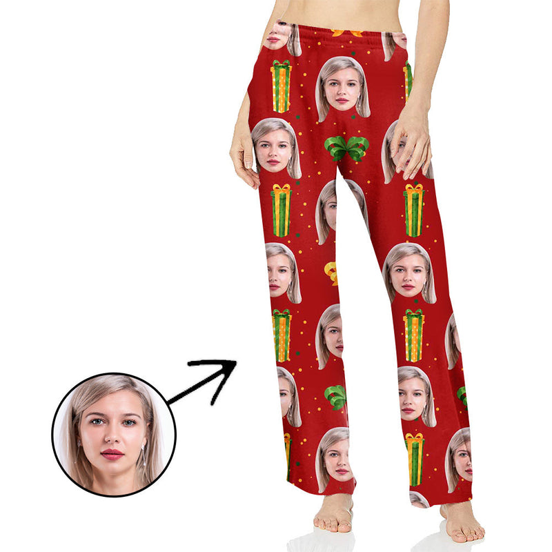 Custom Photo Pajamas Pants For Women Christmas Gift For My Loved One