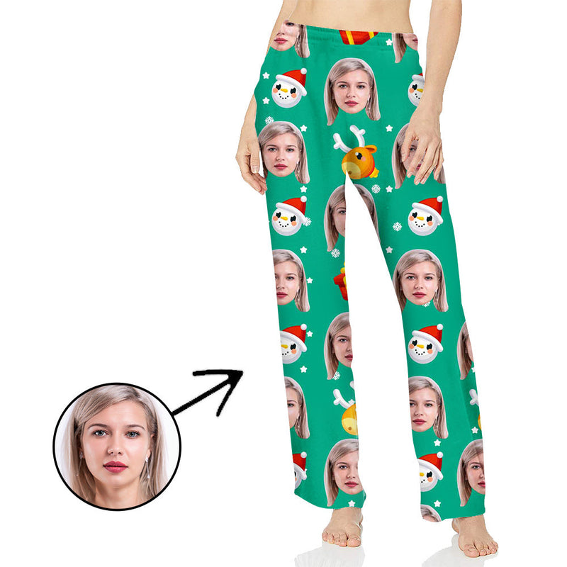 Face Pajamas Pants Photo Pajama Pants Face On Pajamas For Women Lovely Snowman And Gifts Special Offer Christmas Gifts