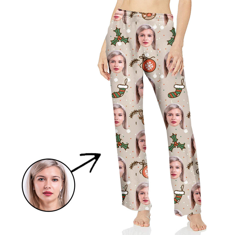 Custom Photo Pajamas Pants For Women Socks And Pandants