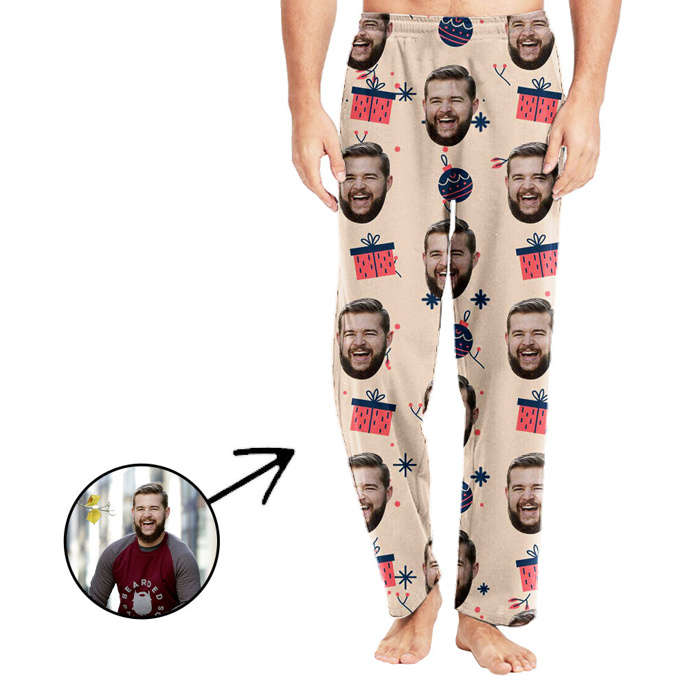 Custom Photo Pajamas Pants For Men Christmas Gifts For My Loved One