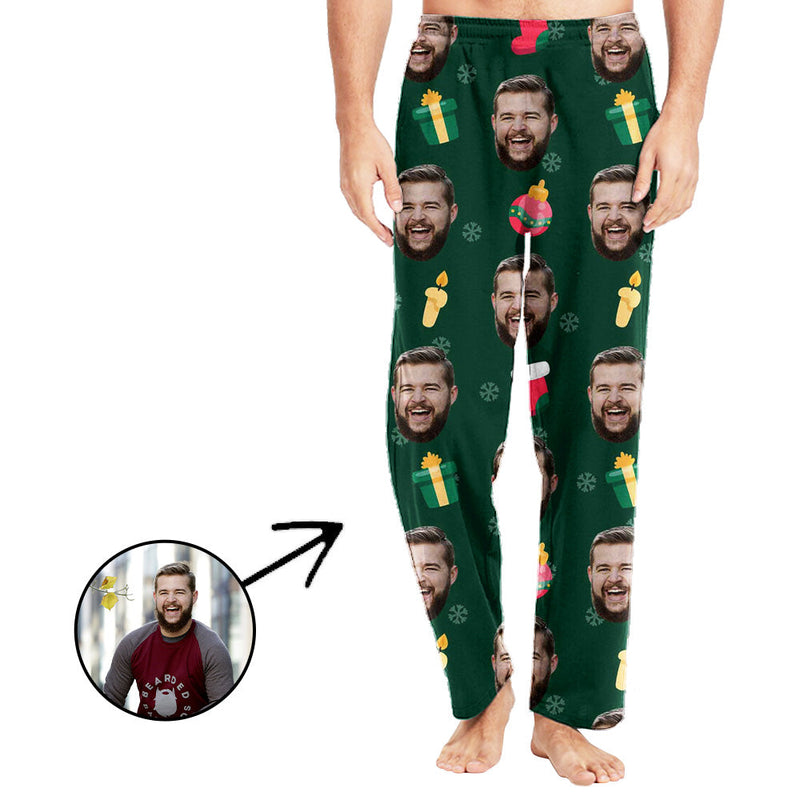 Custom Photo Pajamas Pants For Men Lovely Candle And Gifts