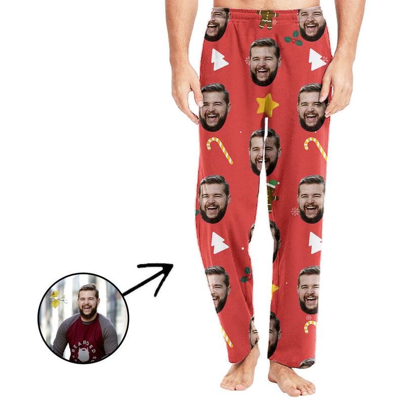 Face Pajamas Pants Photo Pajama Pants Face On Pajamas For Men Stars And Trees Special Offer Christmas Gifts