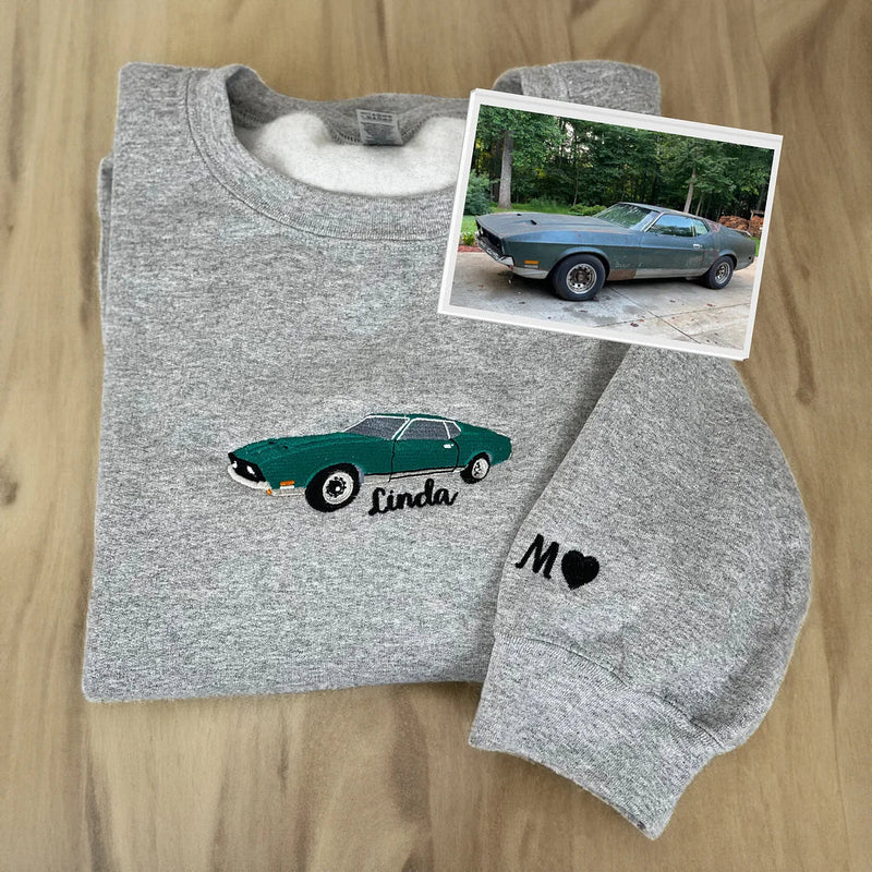 Custom Embroidered Car Hoodie Gifts For Car Lover